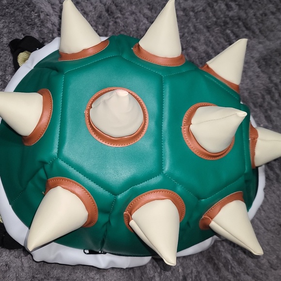 Super Mario Bros Bowser green turtle Shell Backpack - Picture 1 of 4
